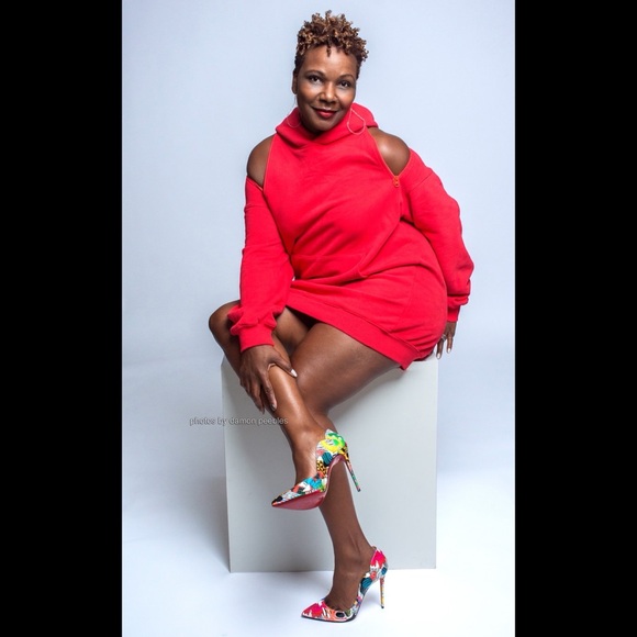 The Kemist Sweaters - The Kemist- Red Women's Hoodie Sweater Dress